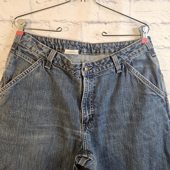 Carhartt WB013 VIO Women’s 14x30 Blue Denim Jeans Dungaree Carpenter Work - Picture 2 of 5